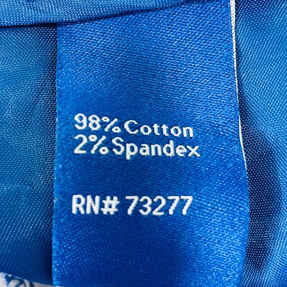 APT 9 Torie Blue White Green Floral Cotton Pockets Cuffed Mid-rise Shorts 4 - Picture 10 of 13